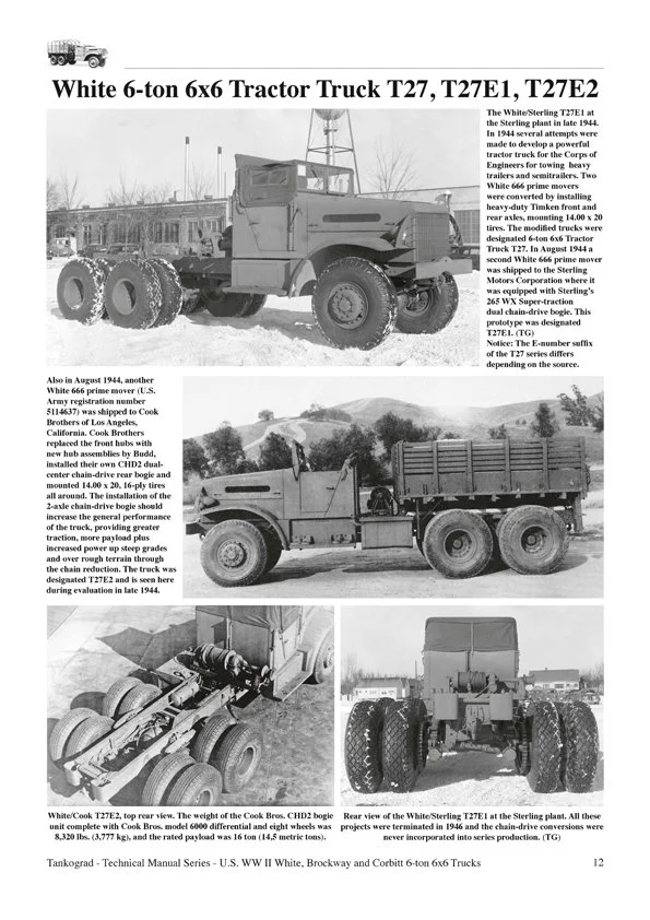 U.S. WW II White-Brockway-Corbitt 6-ton 6x6 Trucks - Tankograd